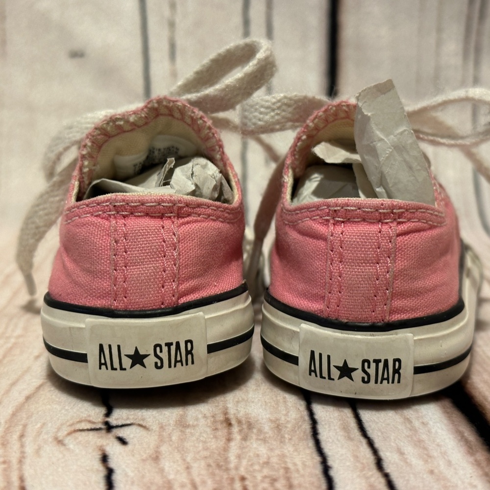 Converse little kids pink all star shoes size 3 - Picture 6 of 9